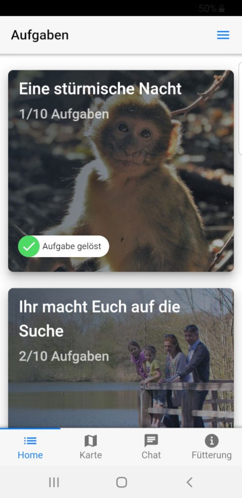 Die Schnitzeljadg-App des Affenbergs sorgt für Spaß und Spannung